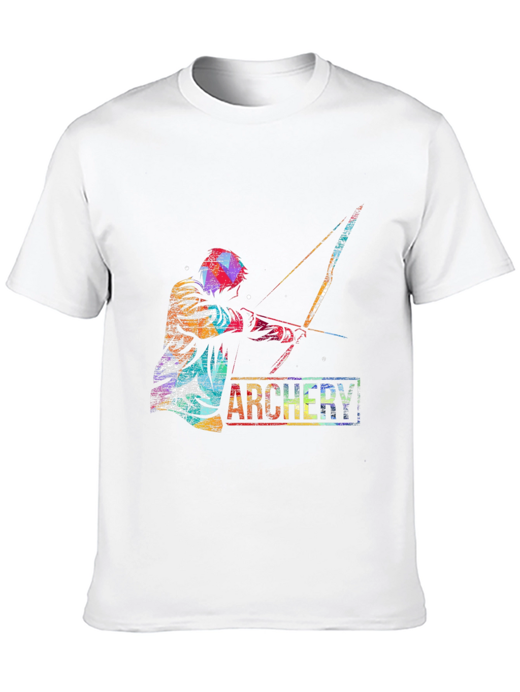 Archery Graphic Print T-Shirt - Sporty Casual Tee