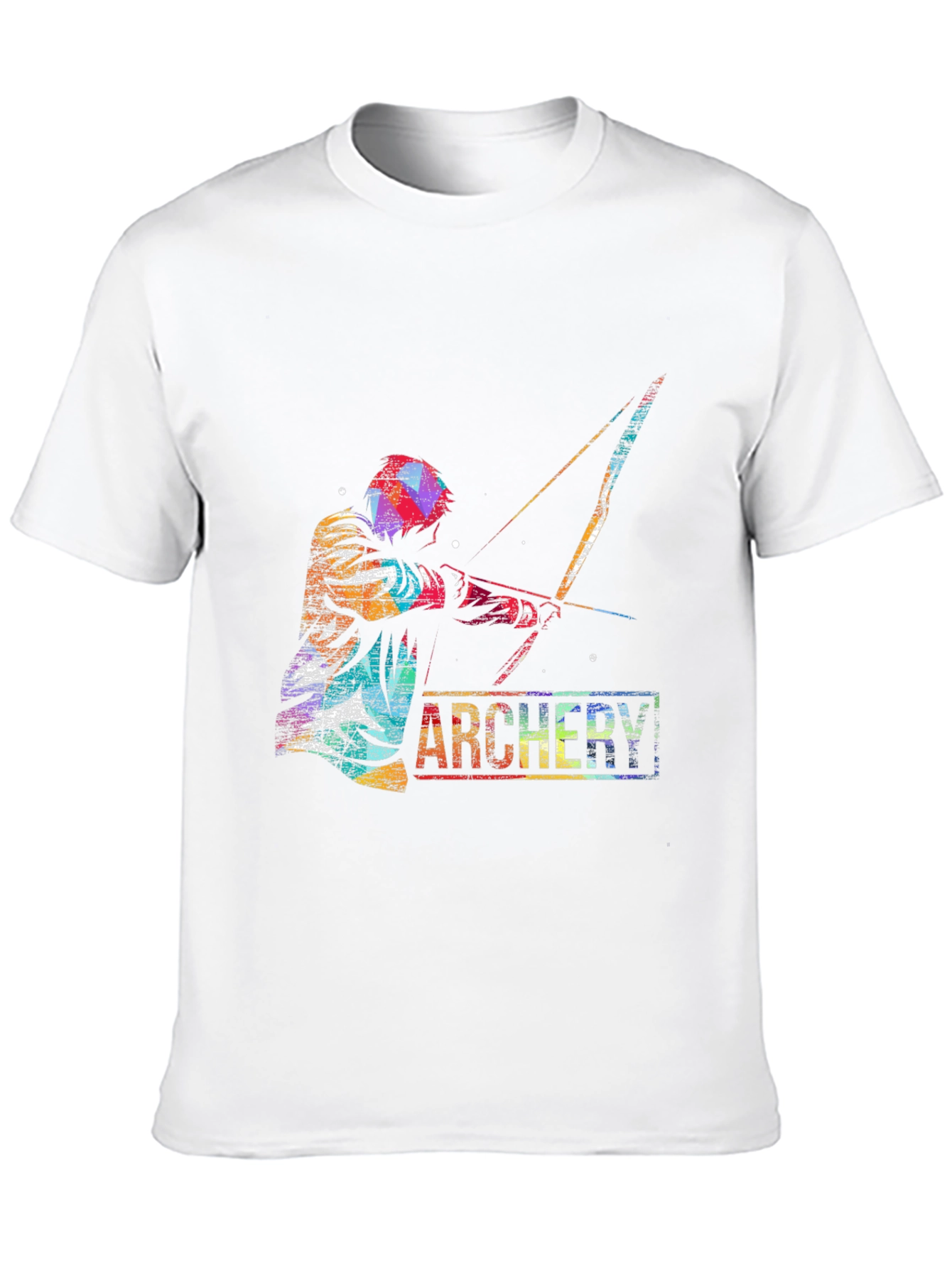 Archery Graphic Print T-Shirt - Sporty Casual Tee