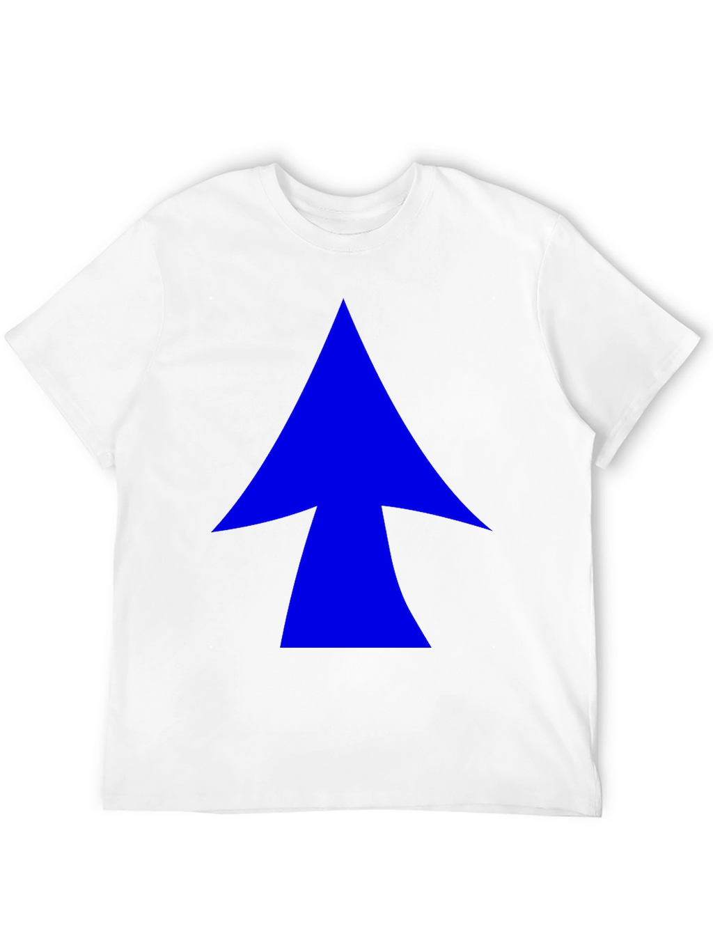 Blue Arrow Graphic Black T-Shirt - Casual Style