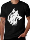 Wolf Graphic Black T-Shirt