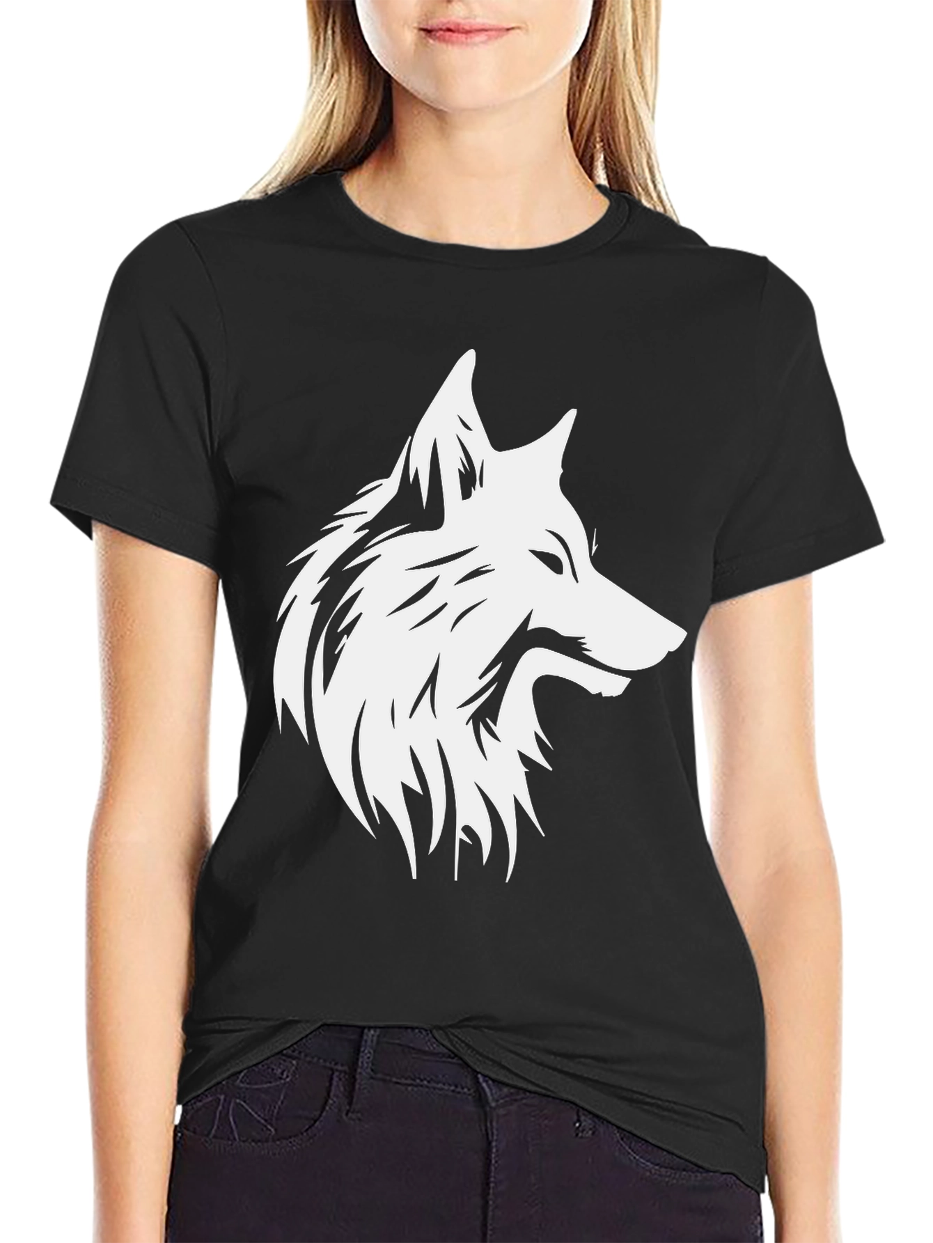 Wolf Graphic Black T-Shirt