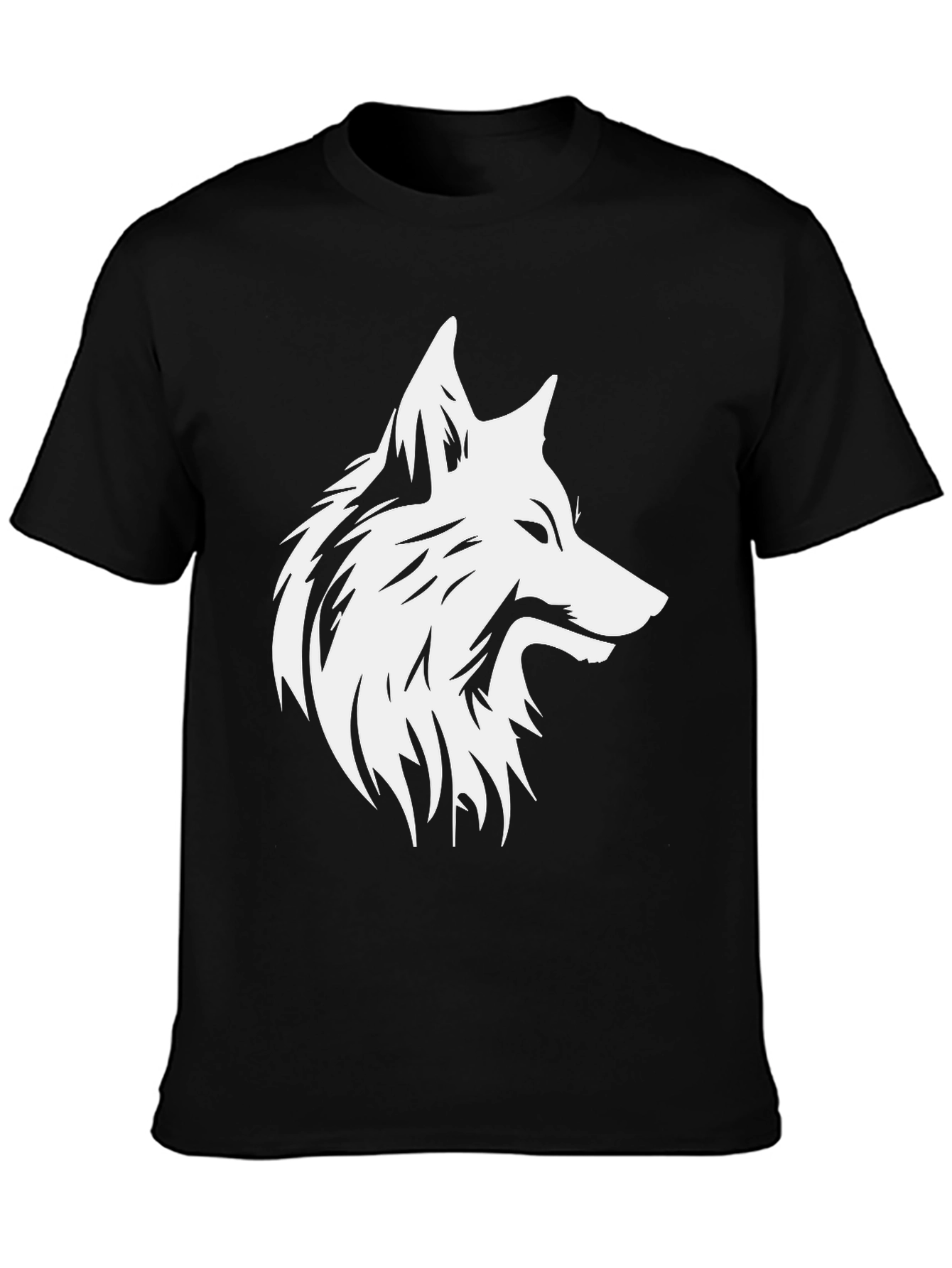 Wolf Graphic Black T-Shirt