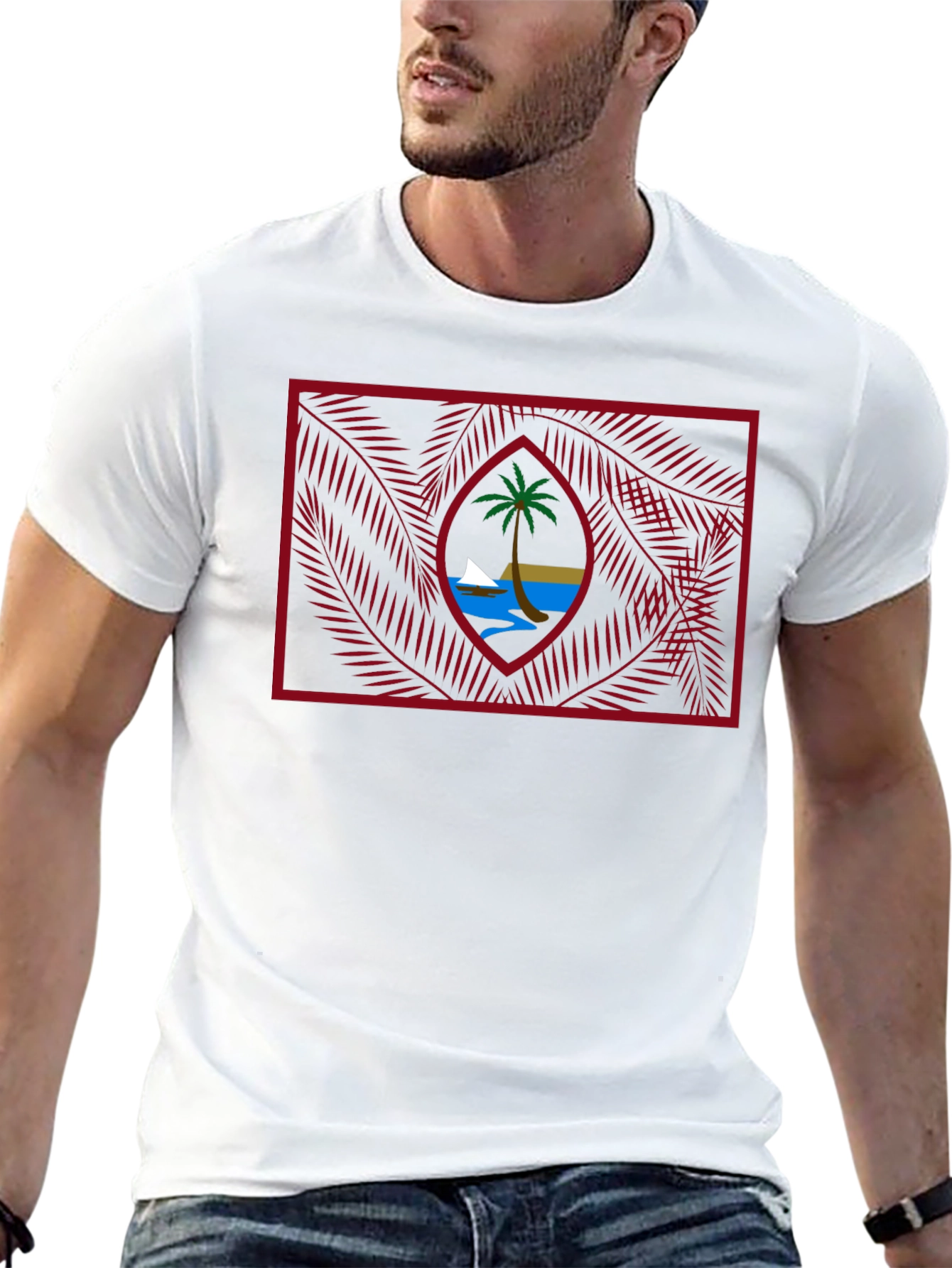 Guam Seal Black T-Shirt