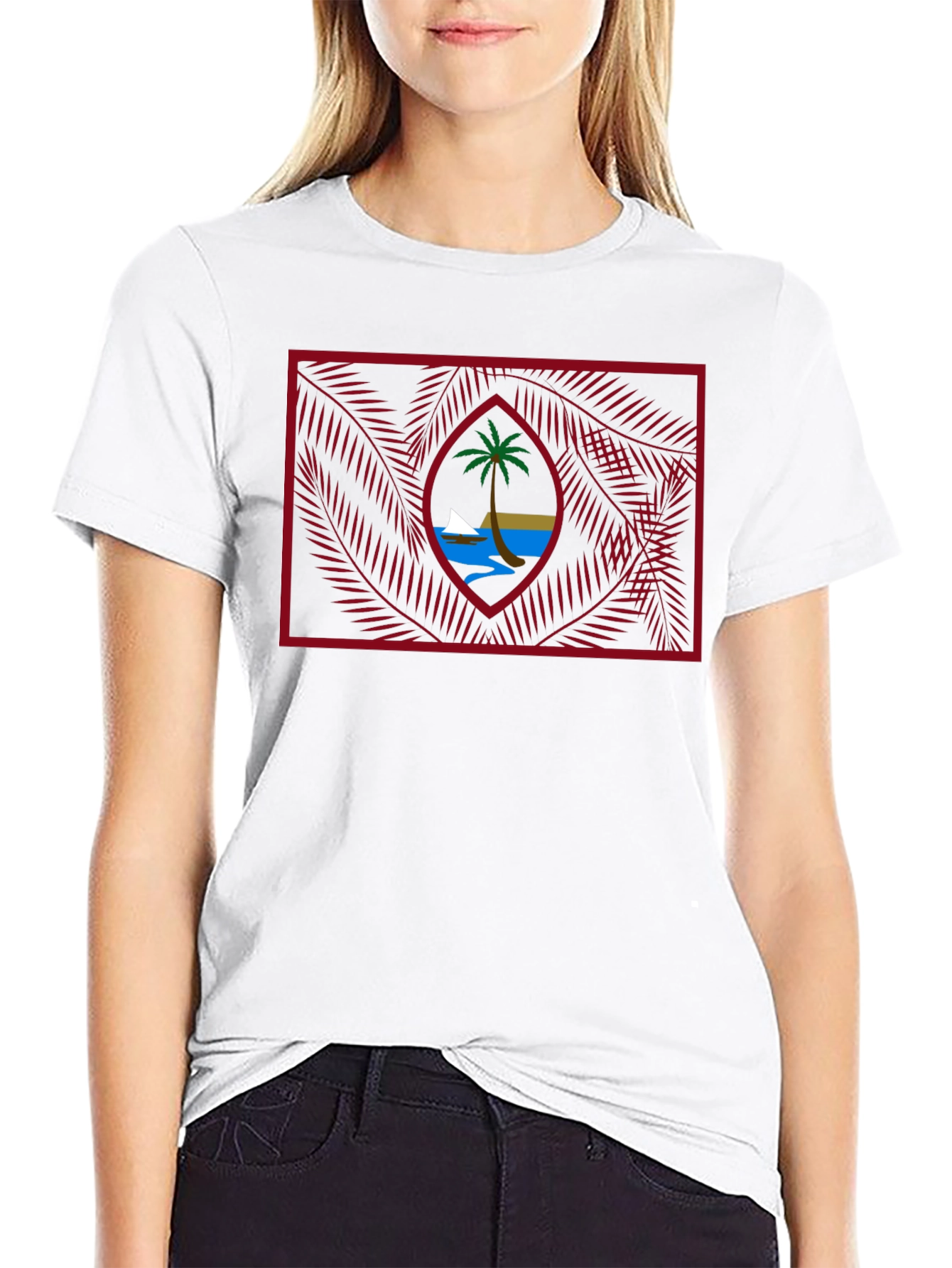 Guam Seal Black T-Shirt
