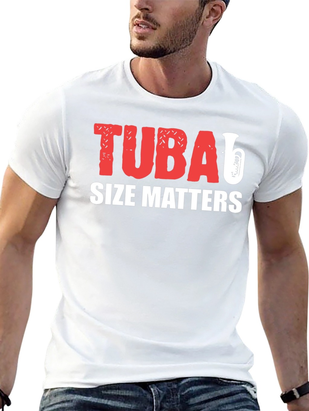 Tuba Size Matters Funny Music T-Shirt