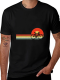 Retro Sunset Bicycle Graphic Tee