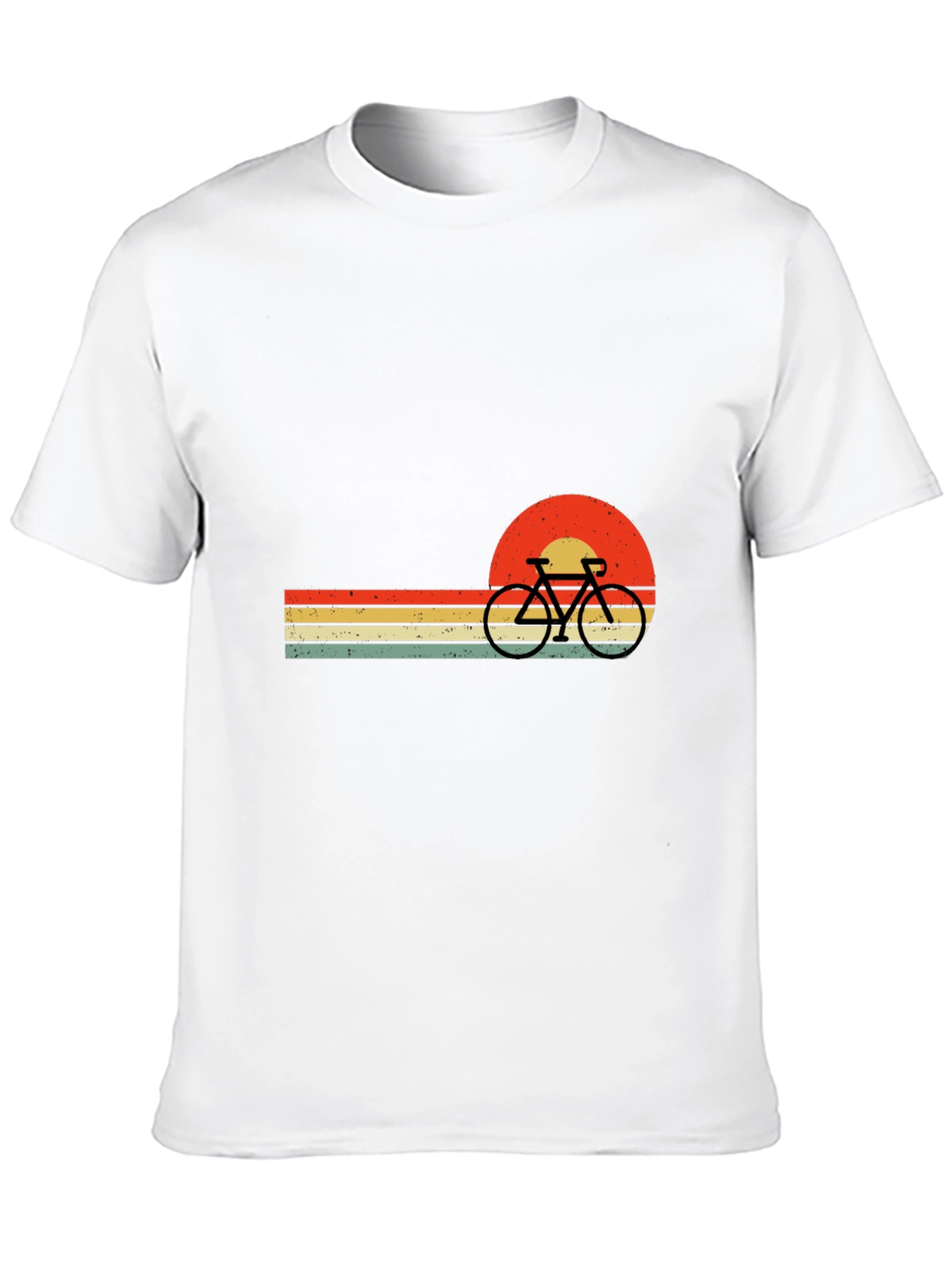 Retro Sunset Bicycle Graphic Tee