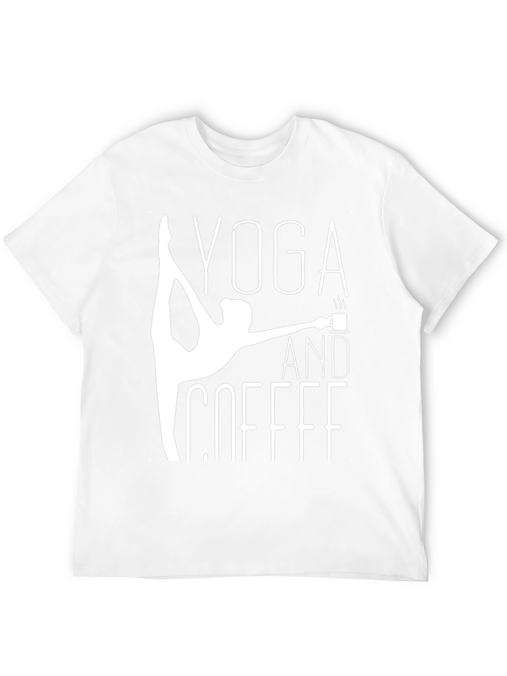 Yoga and Coffee Graphic Tee - Black