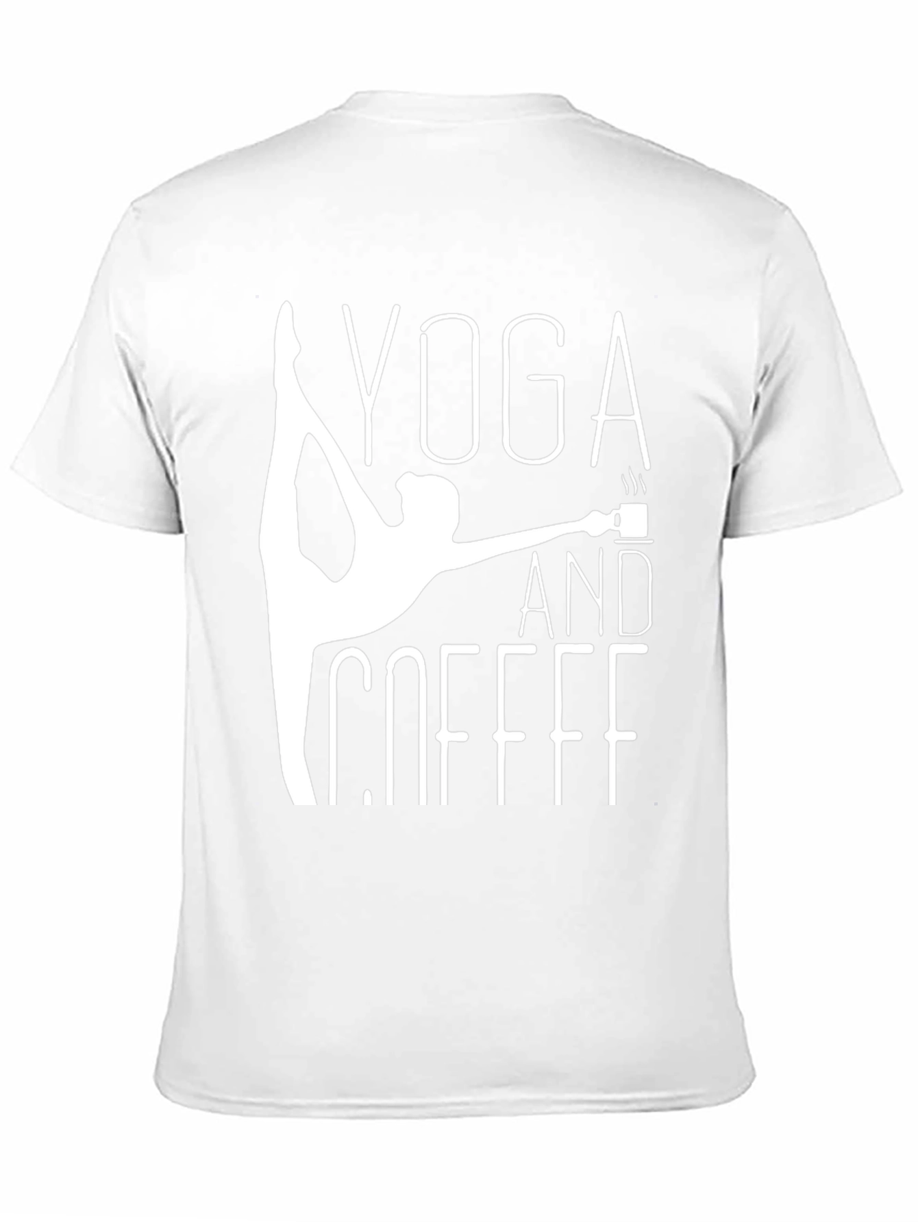 Yoga and Coffee Graphic Tee - Black