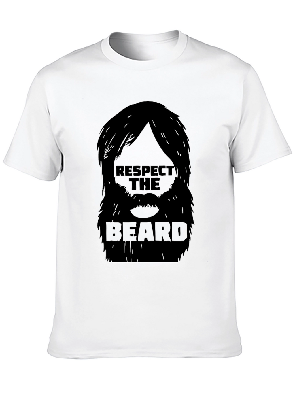 Respect the Beard T-Shirt - Black Graphic Tee
