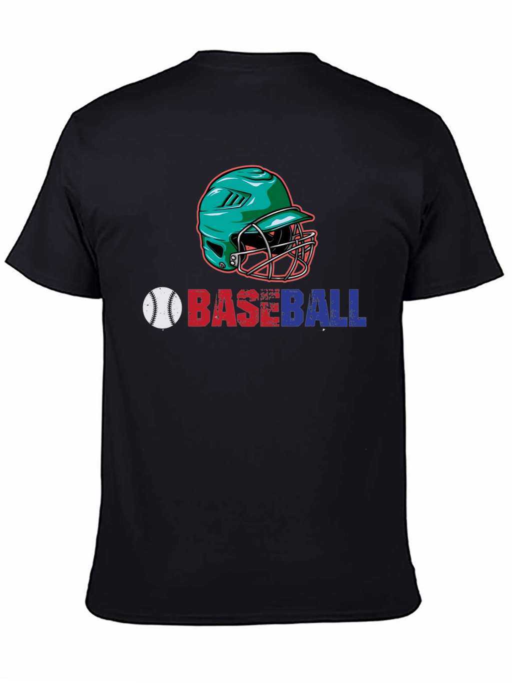 Baseball Helmet Graphic T-Shirt