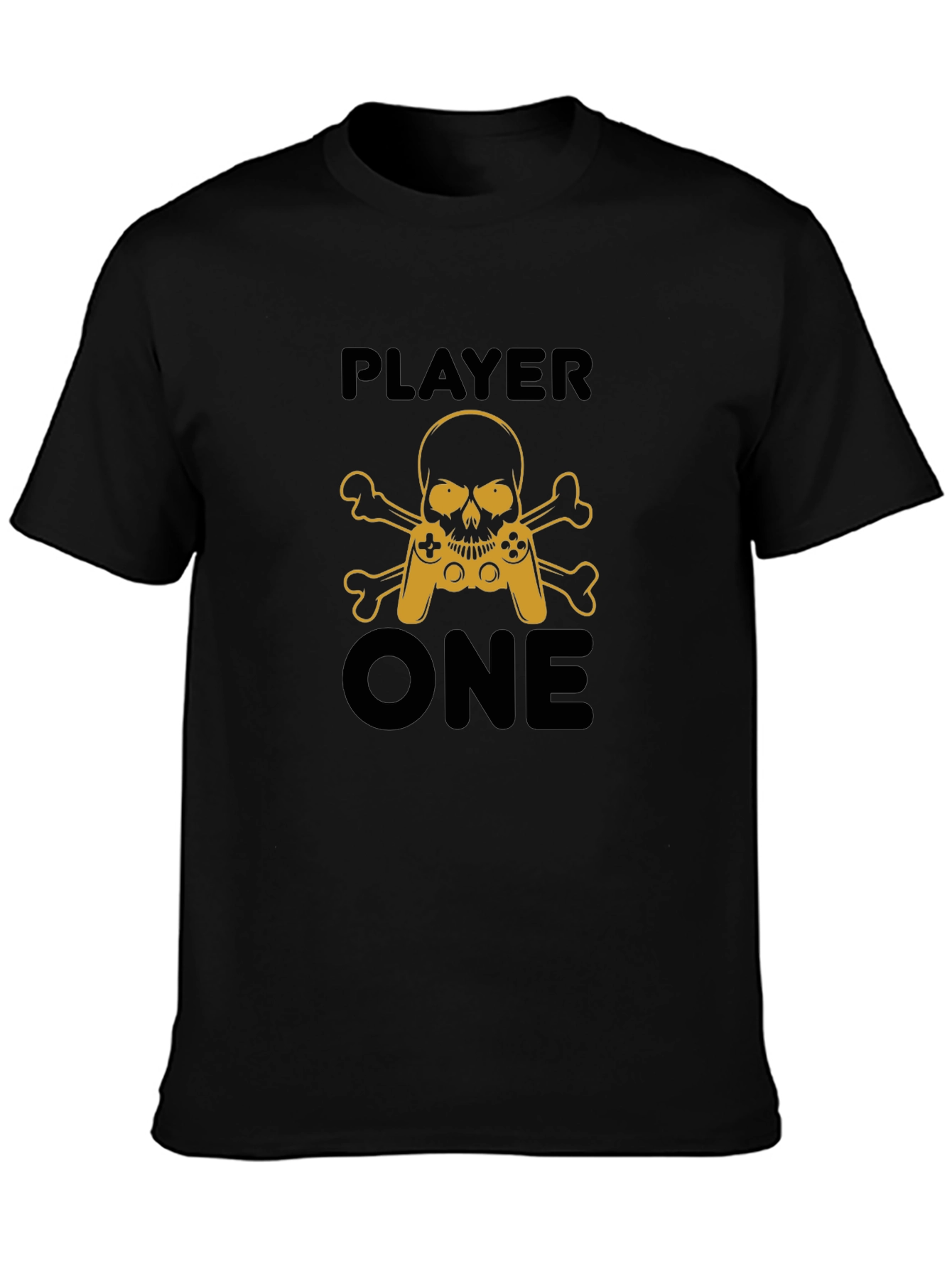 Player One Skull and Crossbones Gaming T-Shirt
