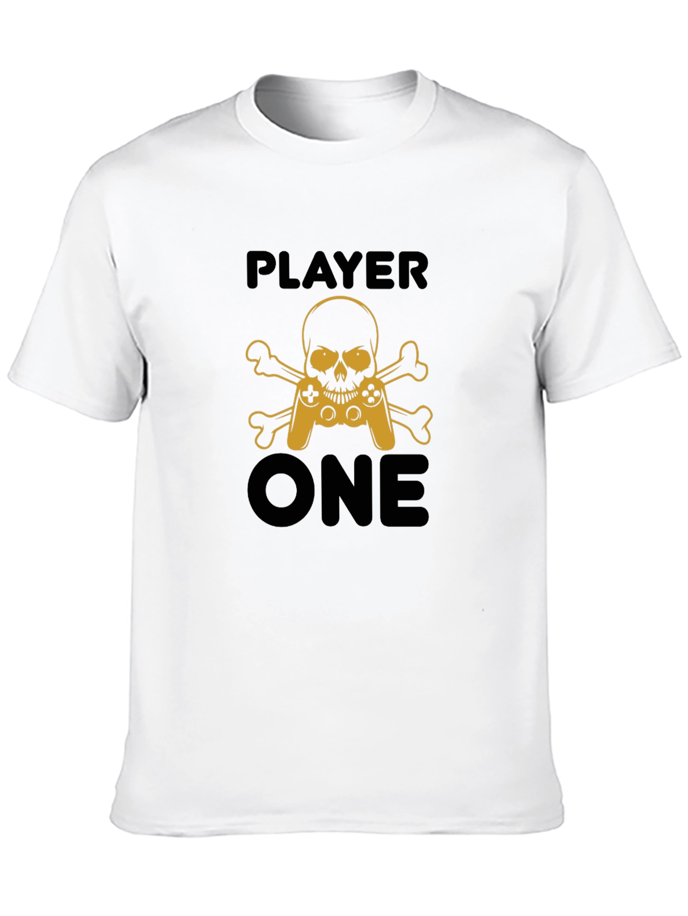 Player One Skull and Crossbones Gaming T-Shirt