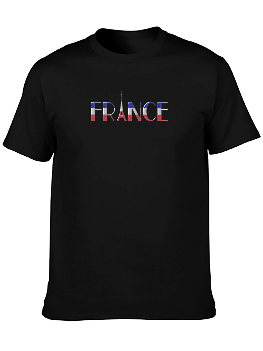 France Flag Eiffel Tower Graphic Tee