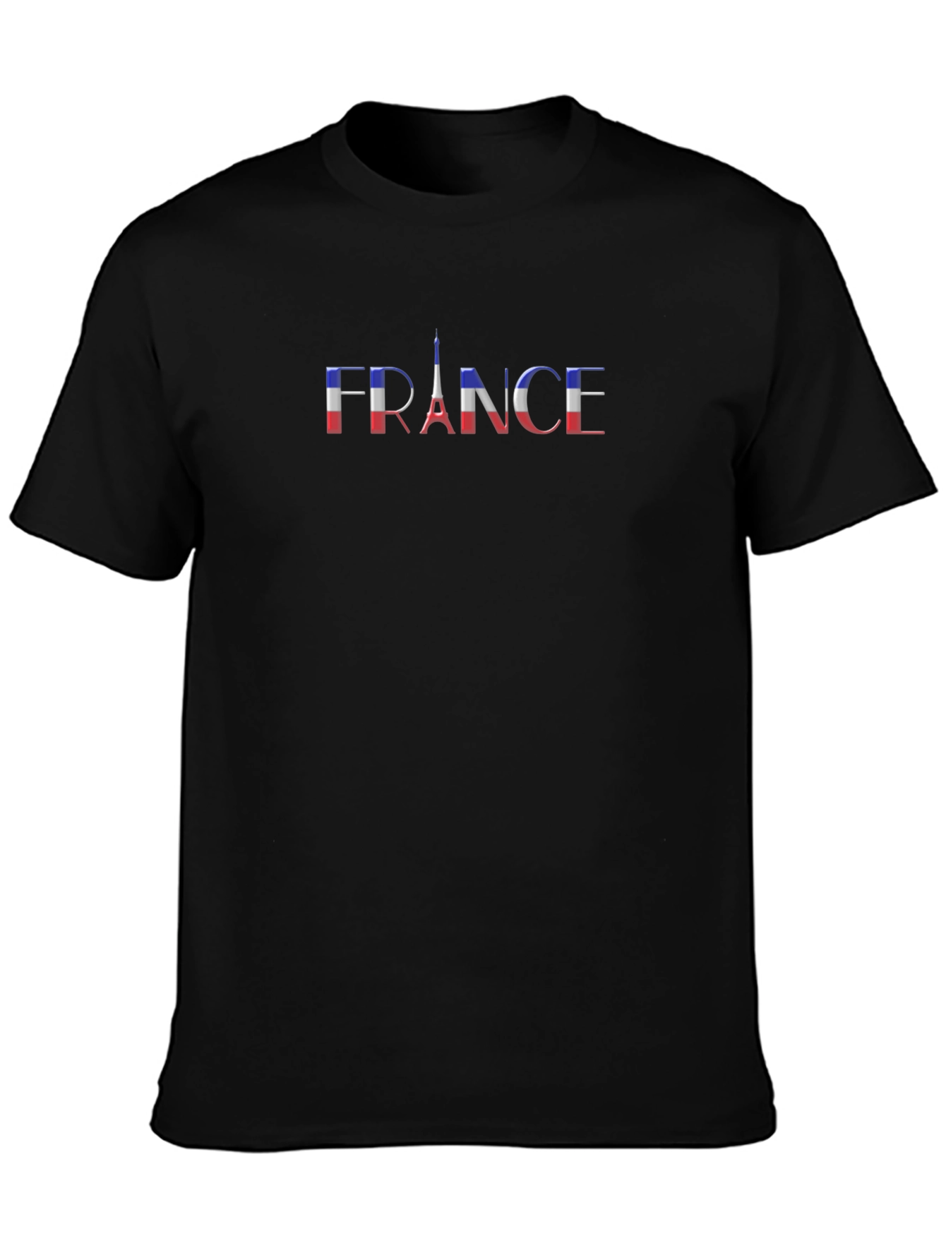 France Flag Eiffel Tower Graphic Tee