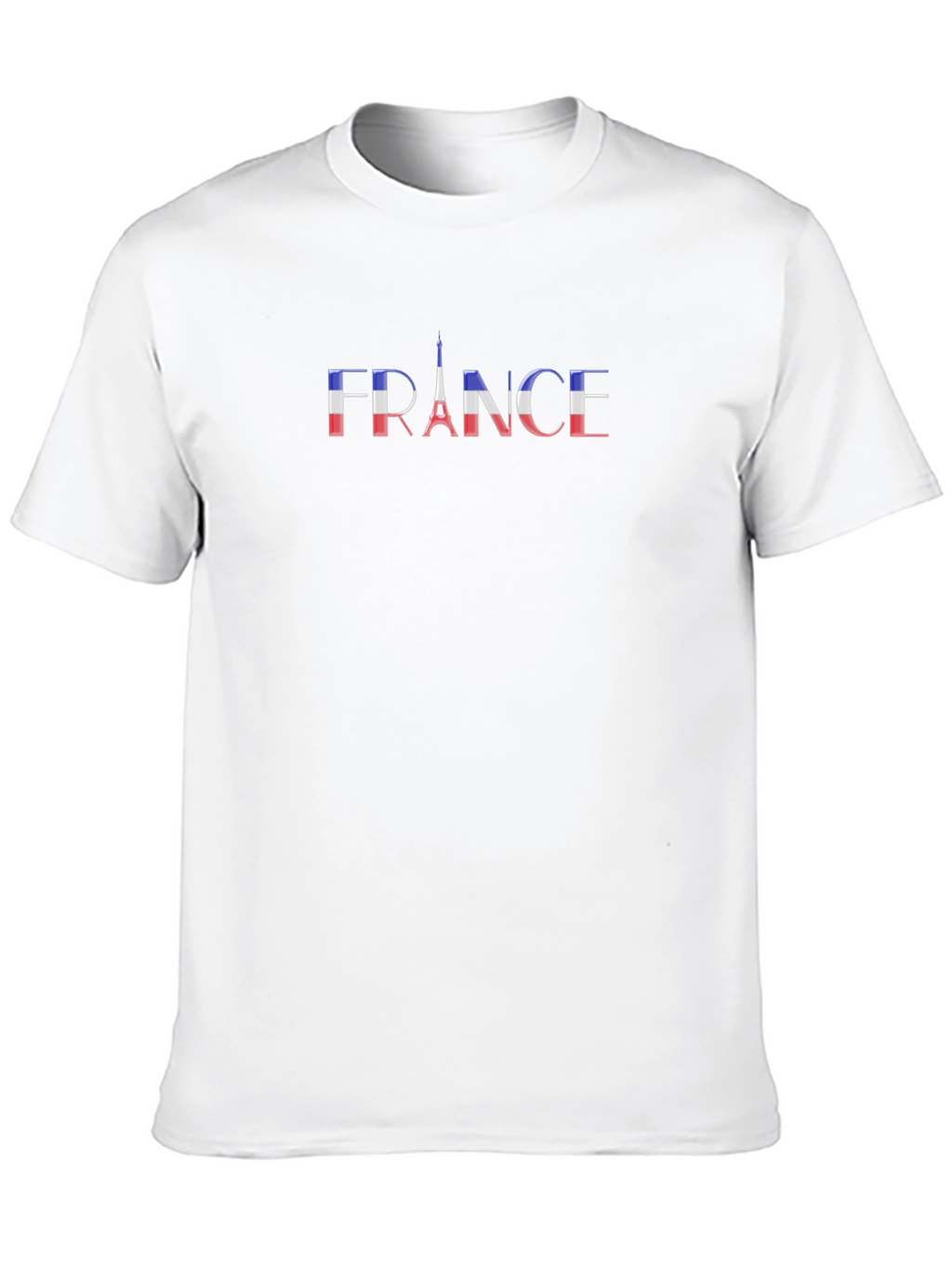 France Flag Eiffel Tower Graphic Tee