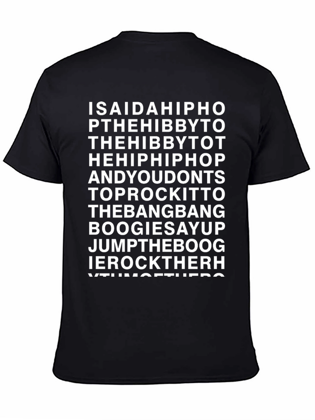Hip Hop Lyric T-Shirt - Old School Rap Tee
