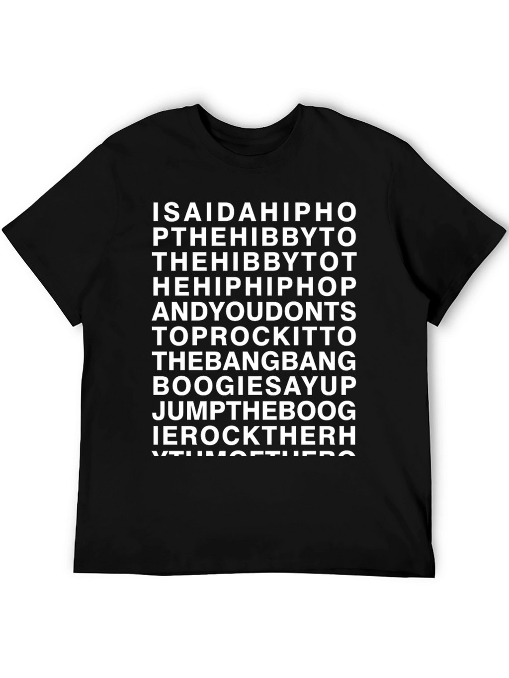 Hip Hop Lyric T-Shirt - Old School Rap Tee