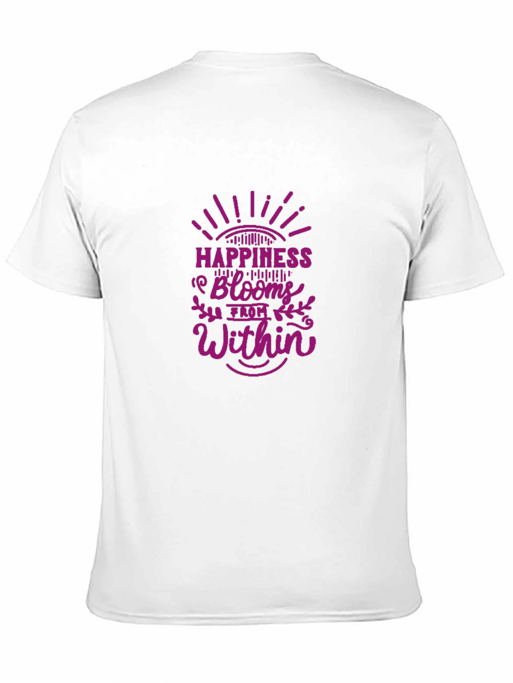 Happiness Blooms Graphic Tee - Black