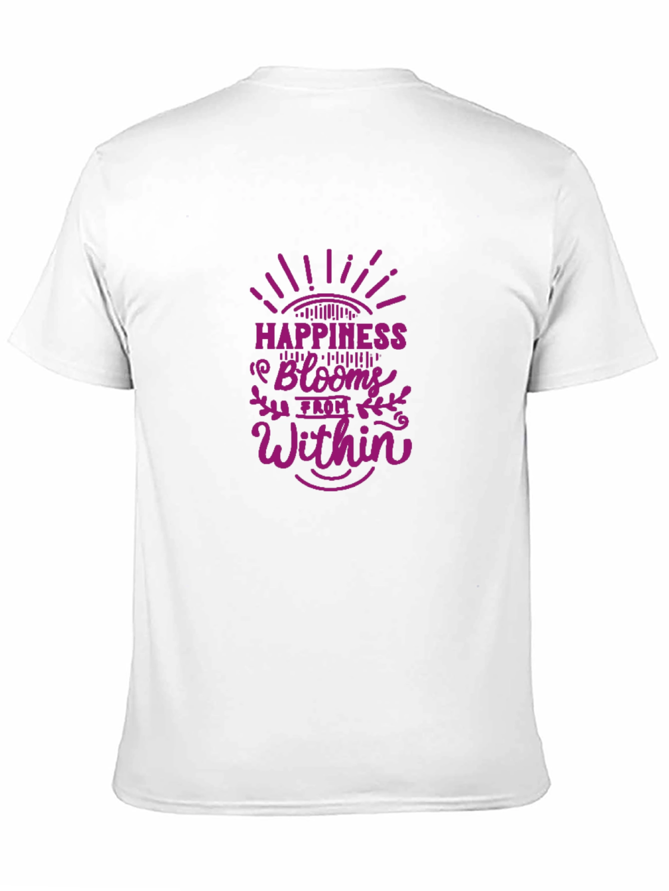 Happiness Blooms Graphic Tee - Black