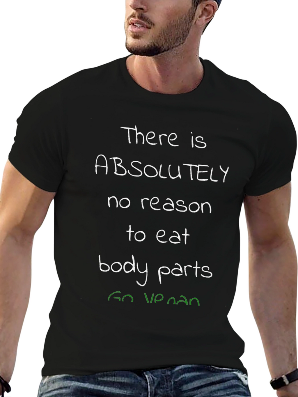 Vegan T-Shirt: No Reason to Eat Body Parts
