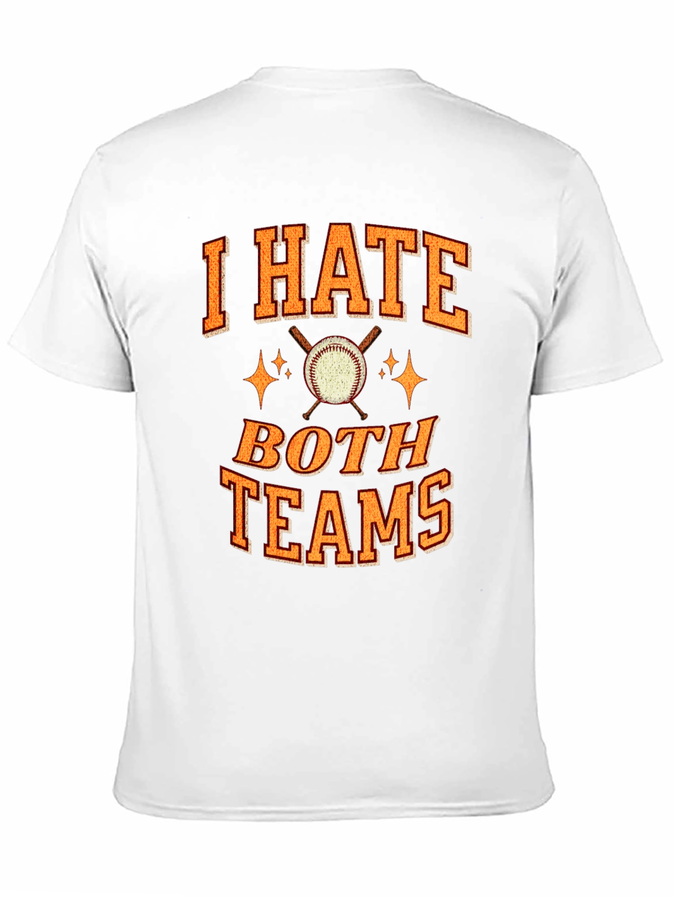 I Hate Both Teams Baseball Graphic T-Shirt