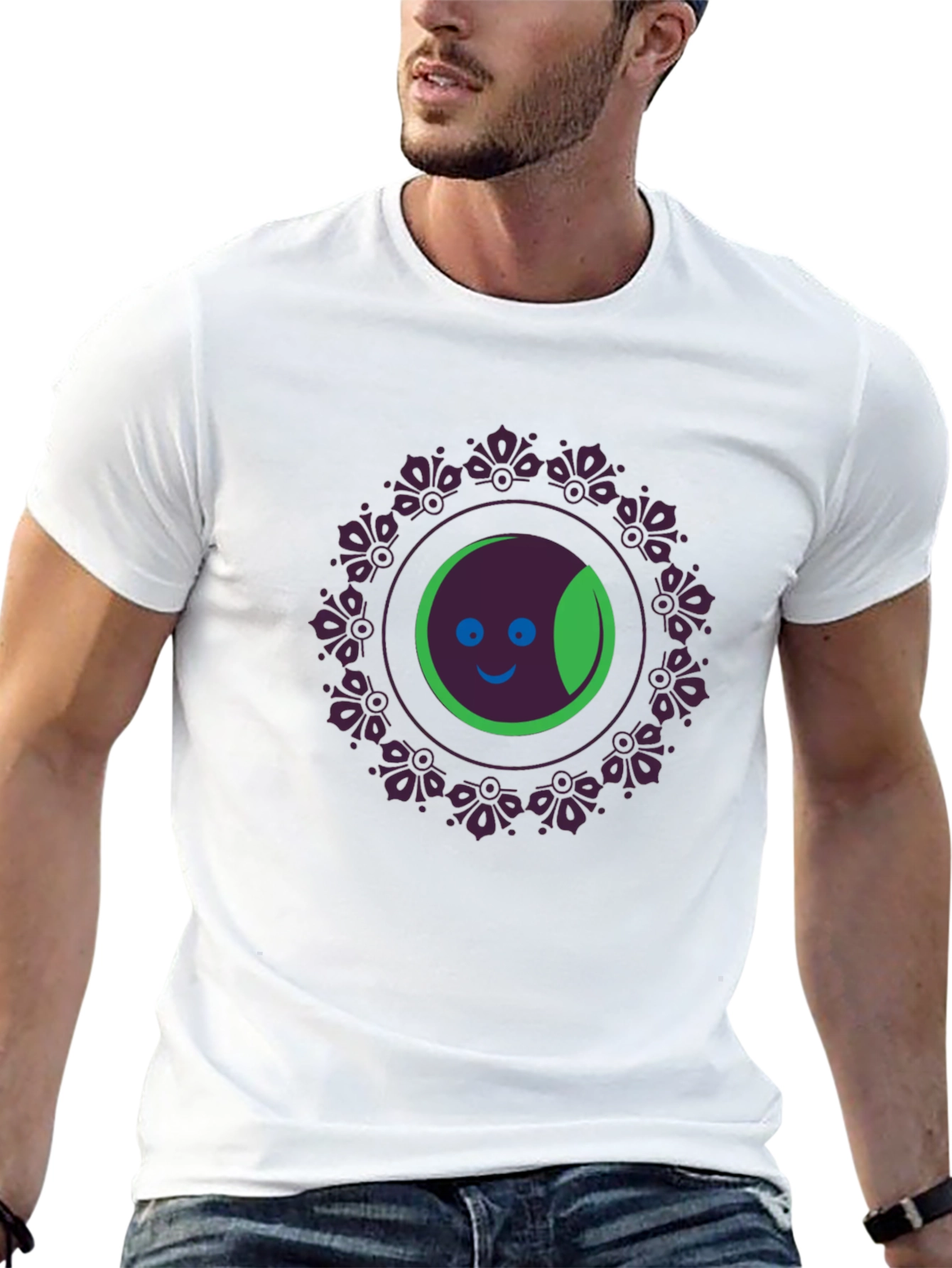 Graphic Print Crew Neck T-Shirt