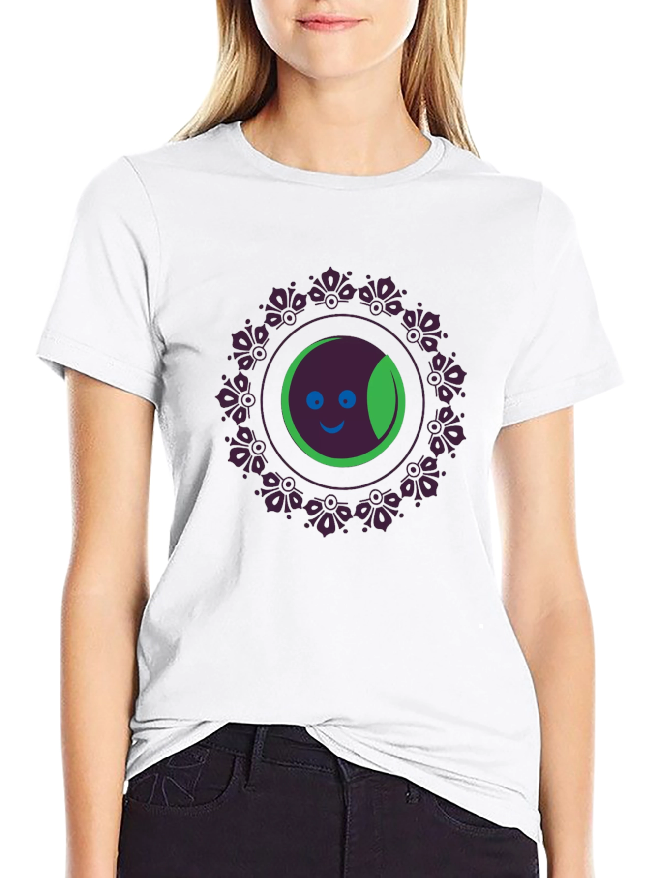 Graphic Print Crew Neck T-Shirt