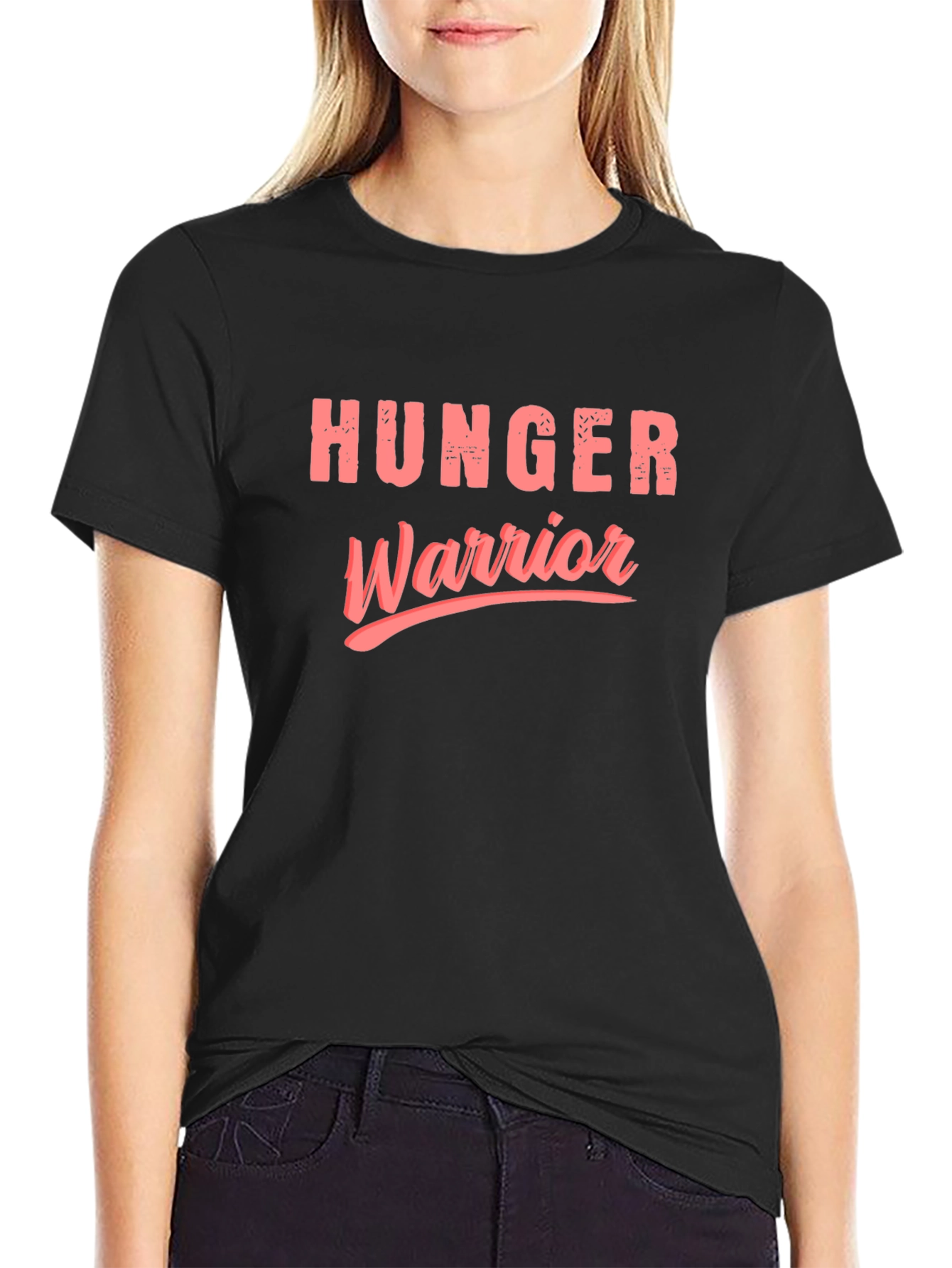Hunger Warrior Graphic T-Shirt - Black