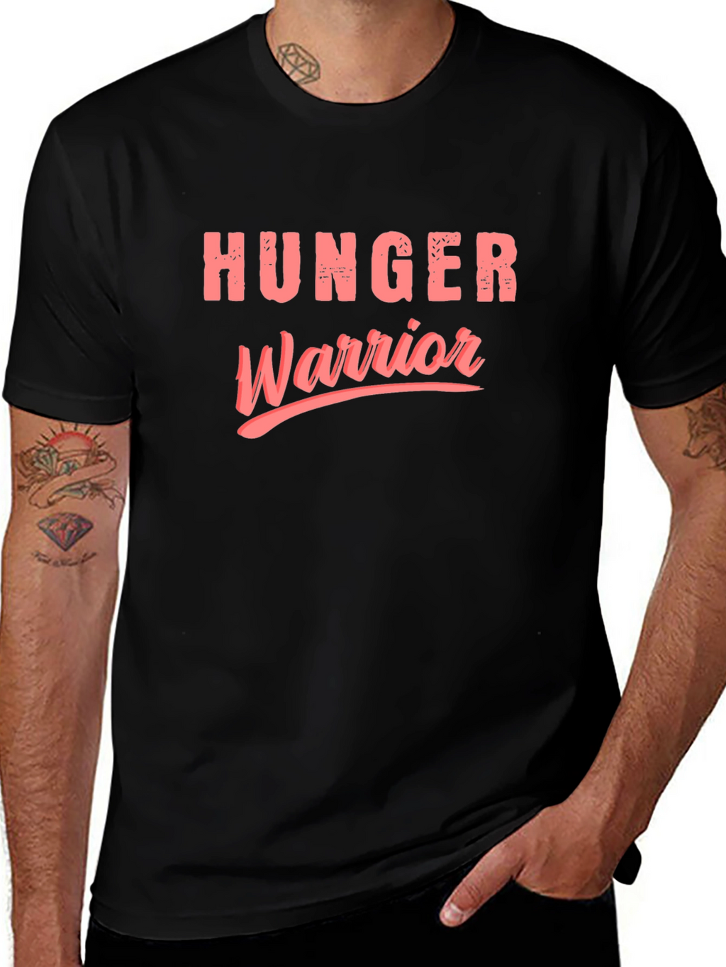 Hunger Warrior Graphic T-Shirt - Black