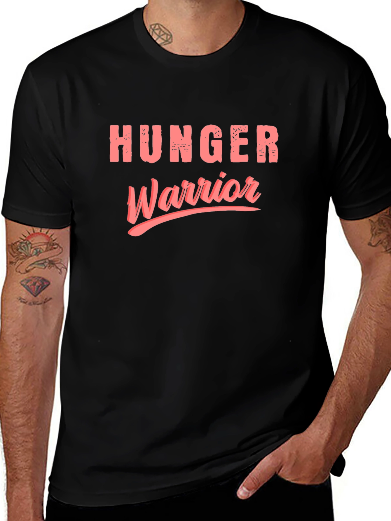 Hunger Warrior Graphic T-Shirt - Black