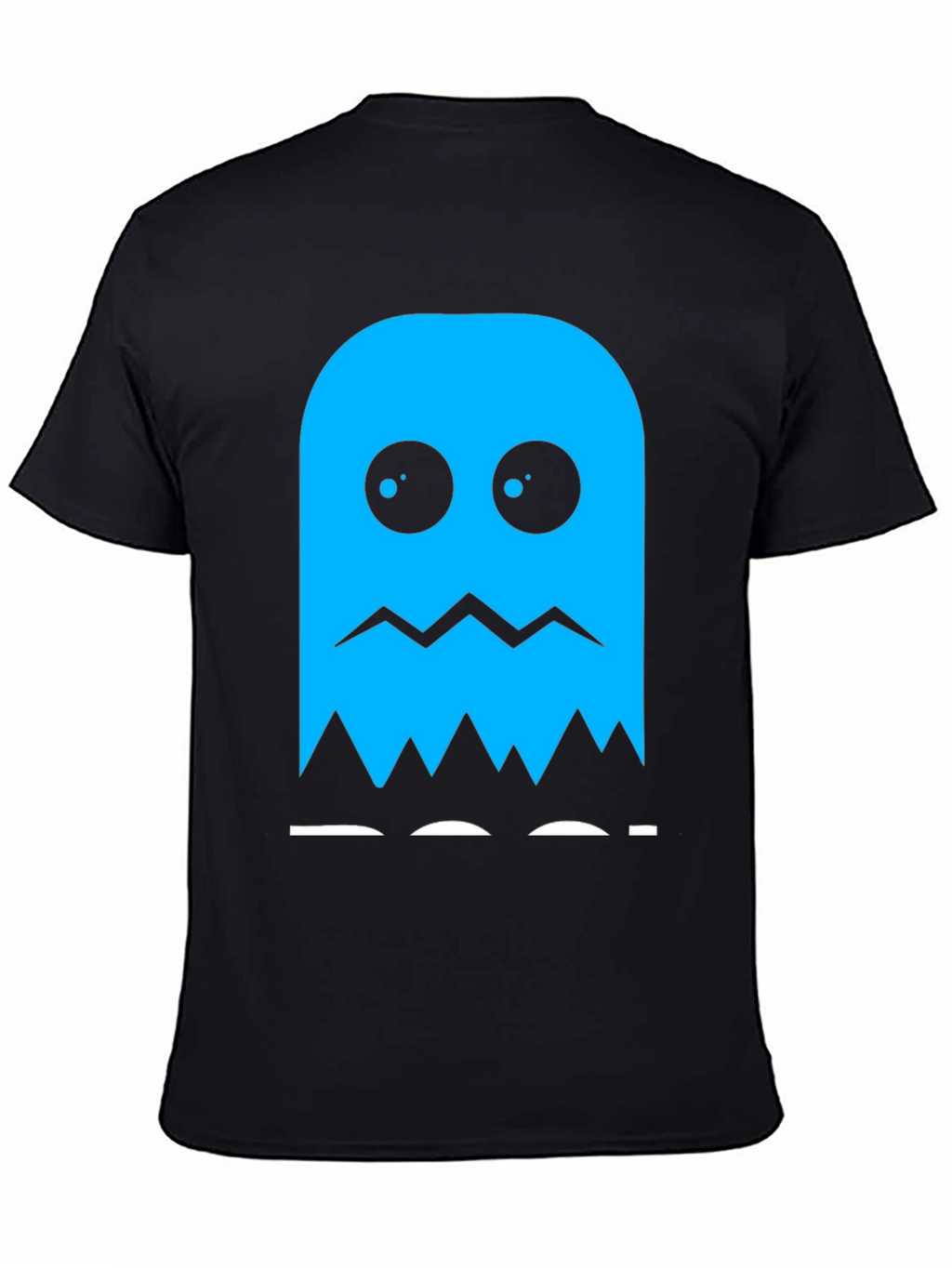 Blue Ghost Graphic Tee - Classic Gaming Style
