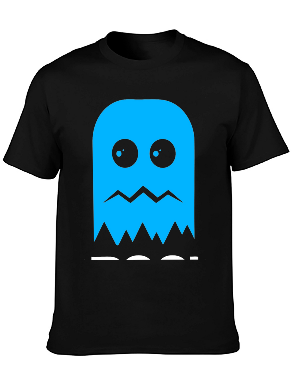 Blue Ghost Graphic Tee - Classic Gaming Style