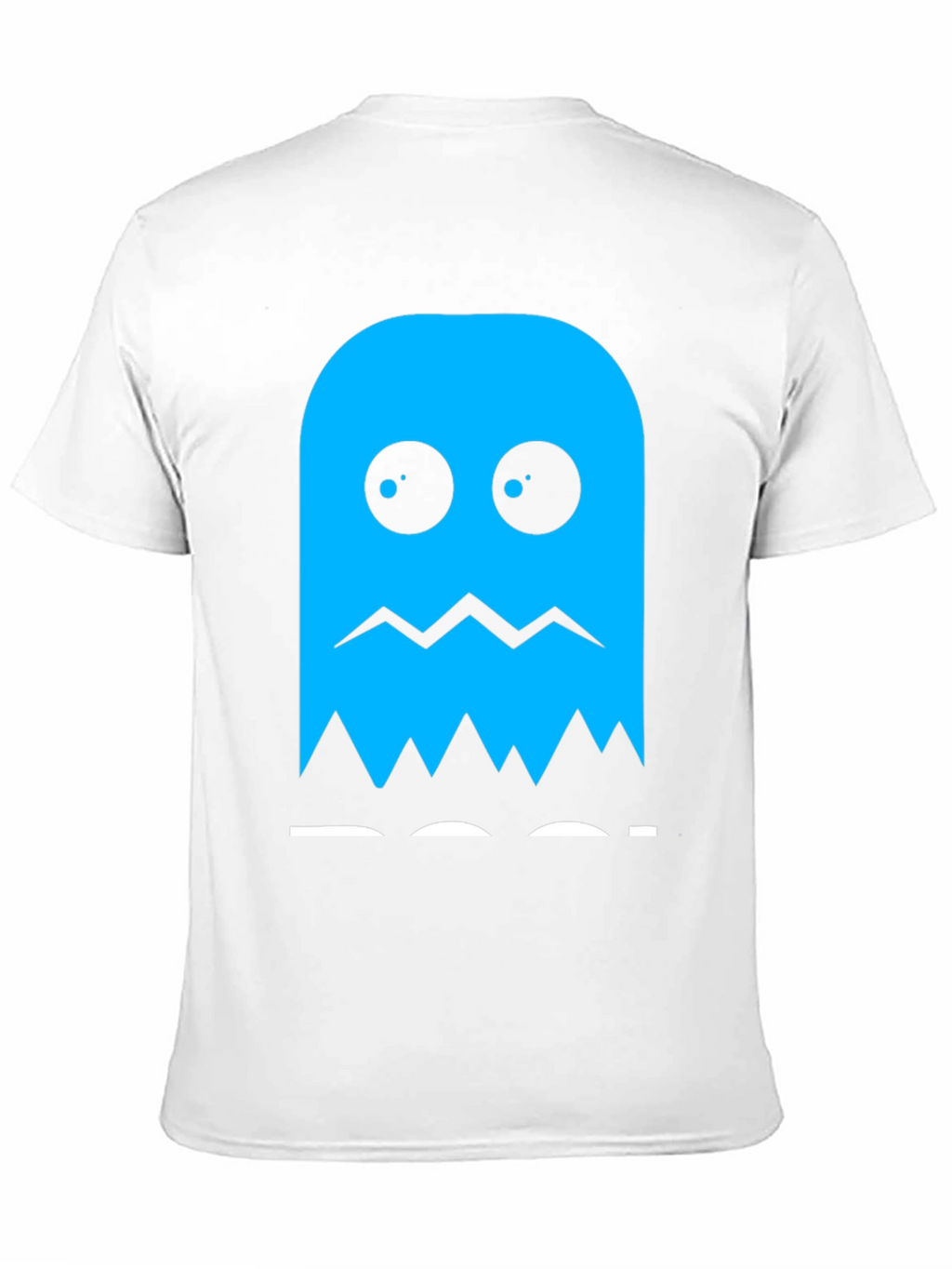 Blue Ghost Graphic Tee - Classic Gaming Style