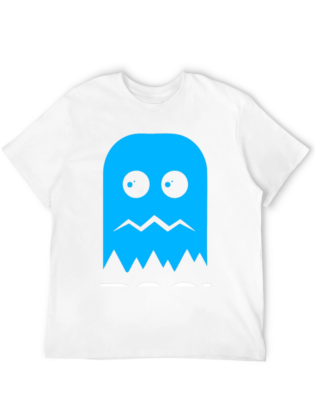 Blue Ghost Graphic Tee - Classic Gaming Style