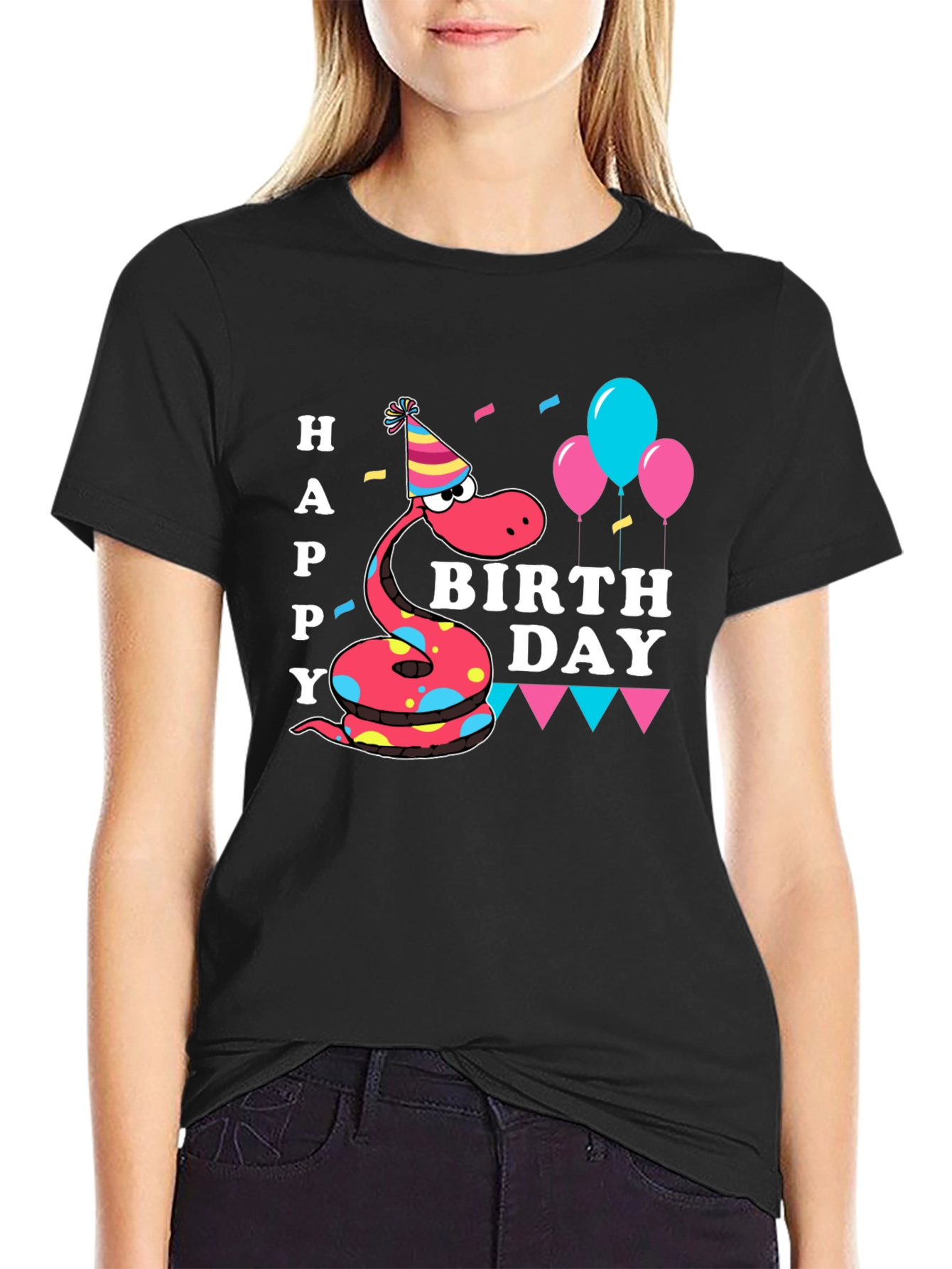 Happy Birthday Snake T-Shirt - Party Time!