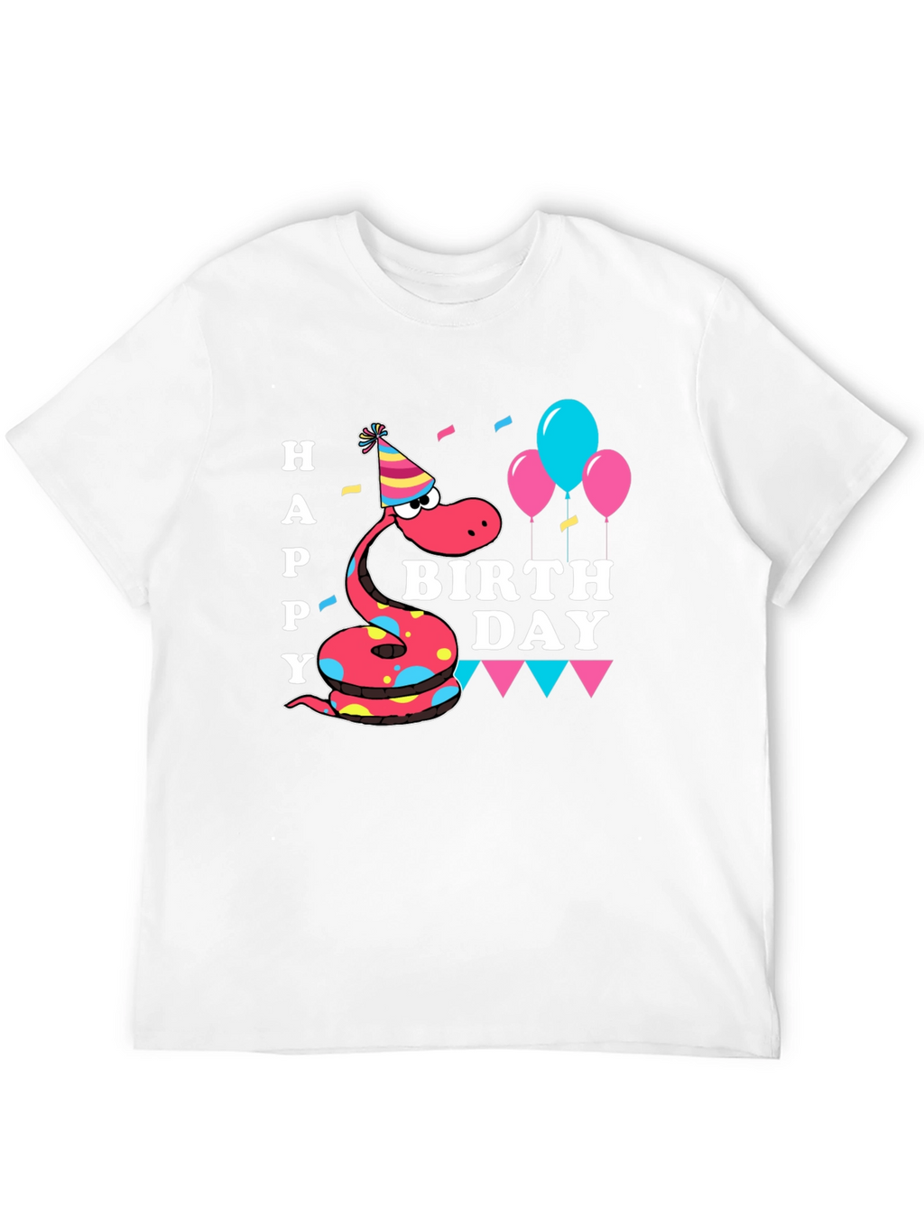Happy Birthday Snake T-Shirt - Party Time!