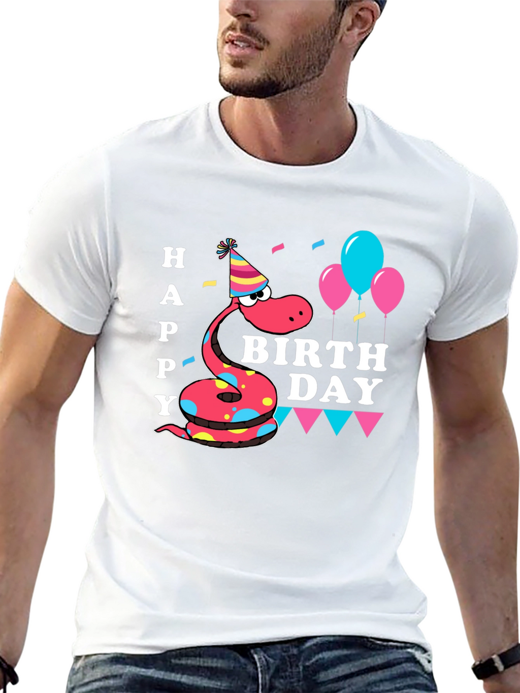 Happy Birthday Snake T-Shirt - Party Time!