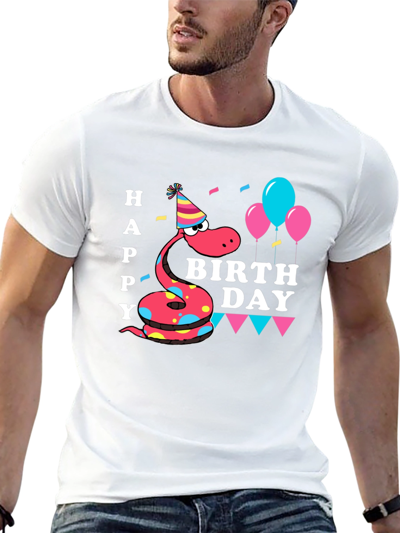 Happy Birthday Snake T-Shirt - Party Time!