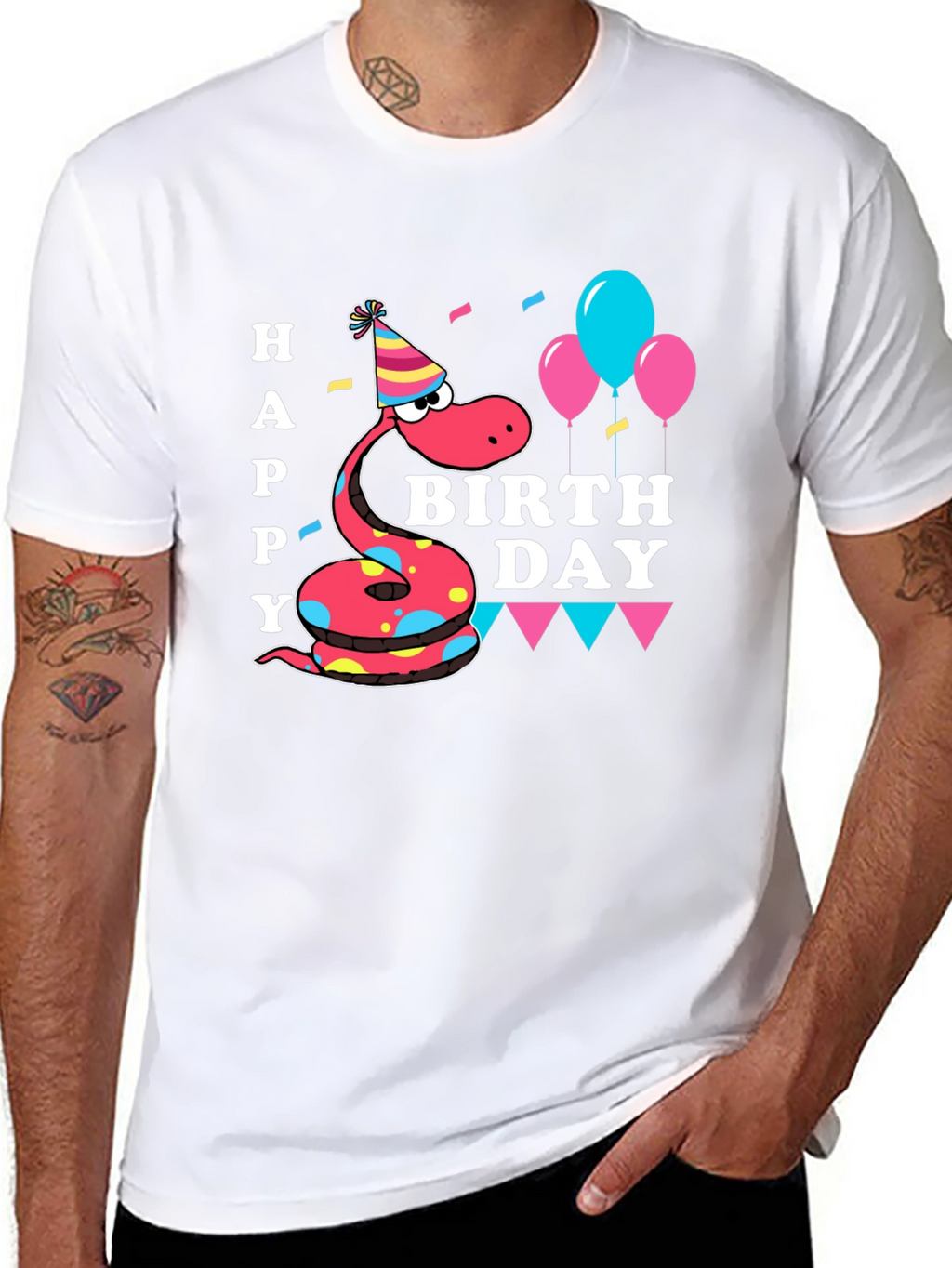 Happy Birthday Snake T-Shirt - Party Time!