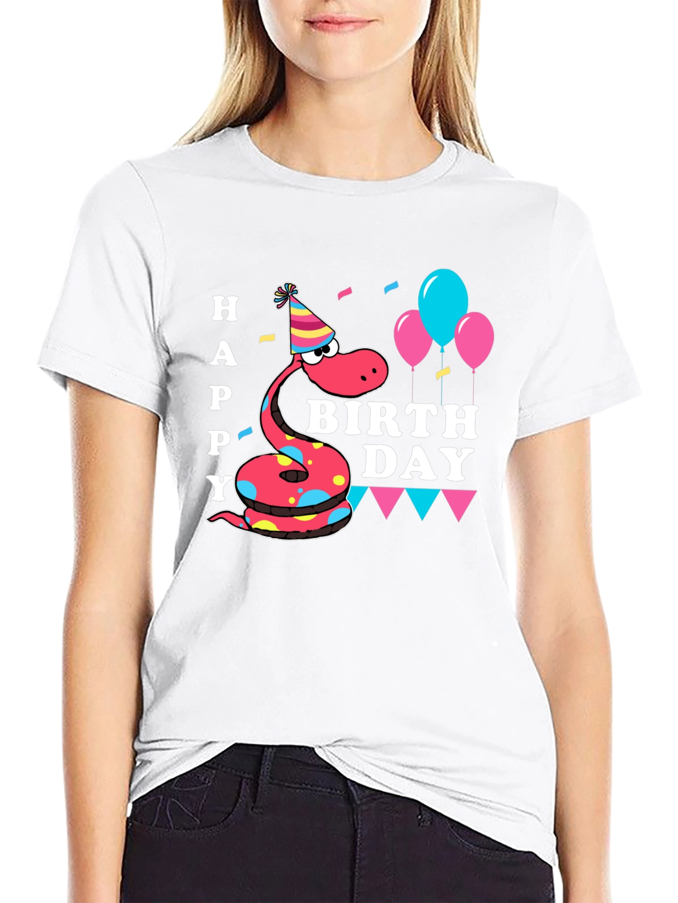 Happy Birthday Snake T-Shirt - Party Time!