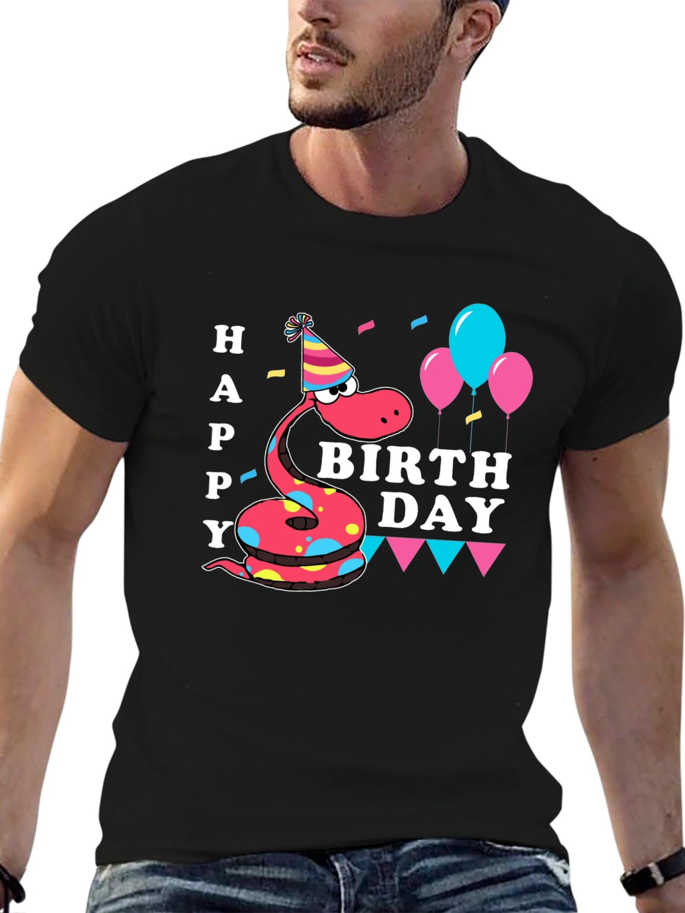 Happy Birthday Snake T-Shirt - Party Time!