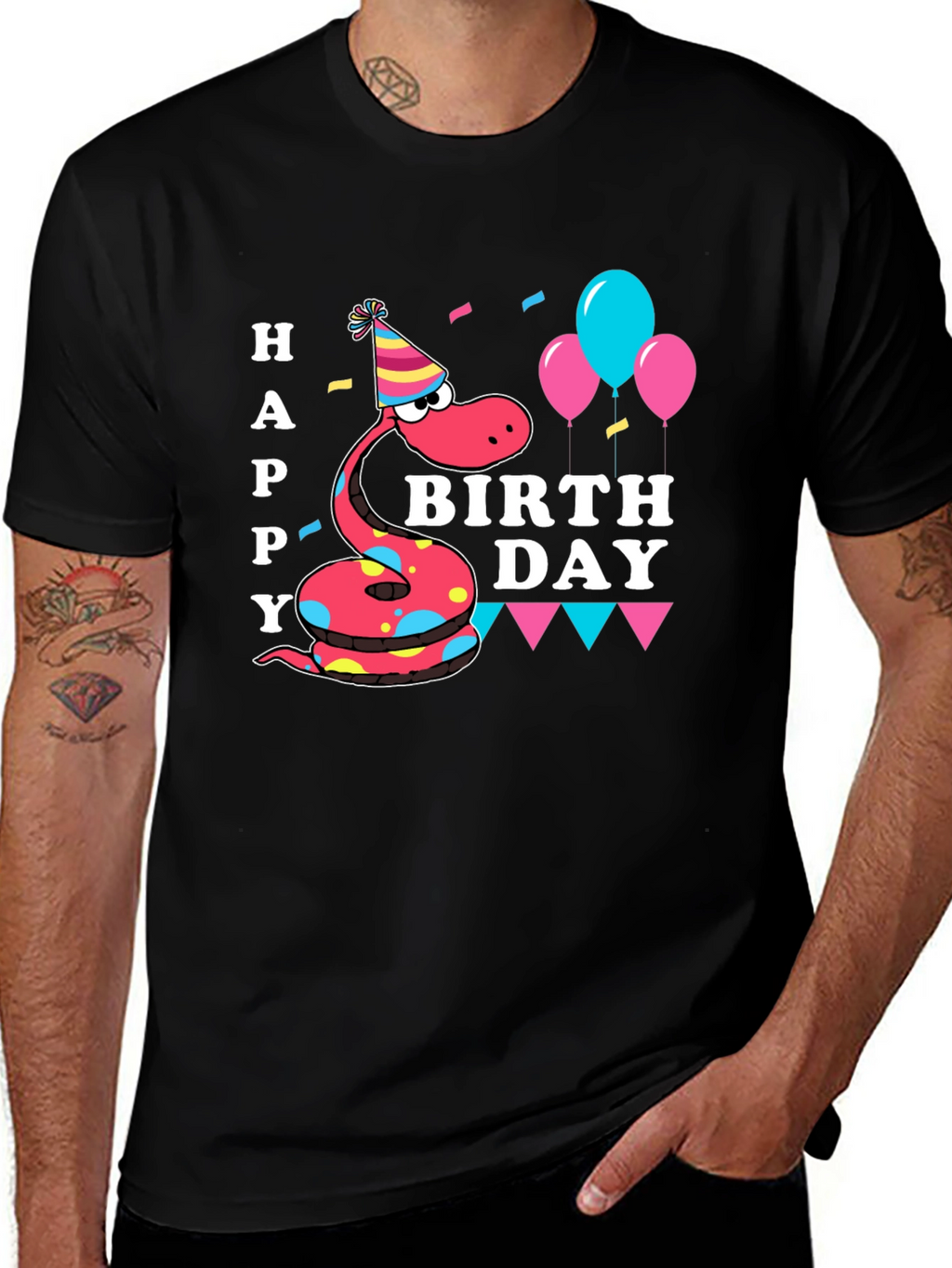 Happy Birthday Snake T-Shirt - Party Time!