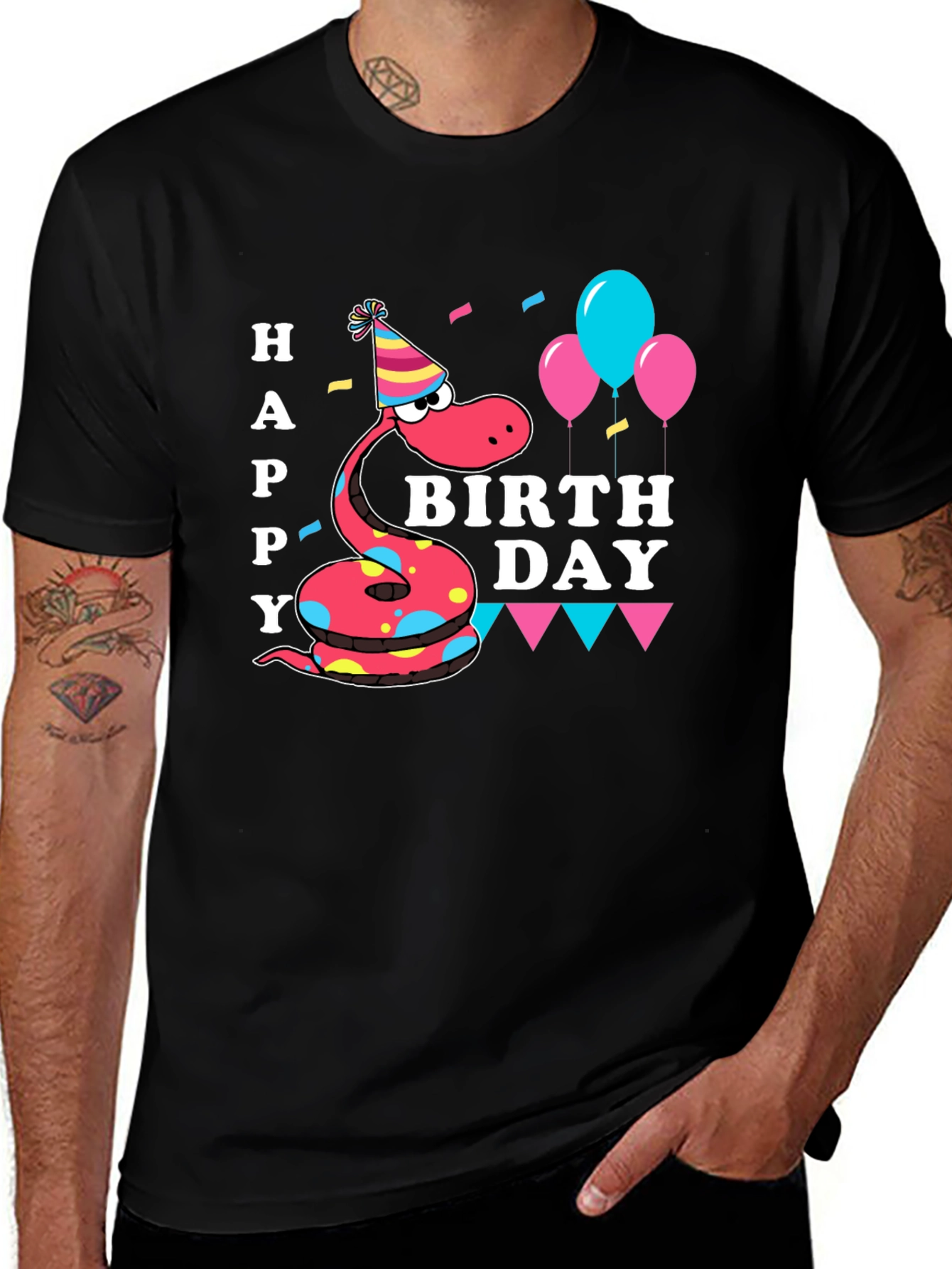 Happy Birthday Snake T-Shirt - Party Time!