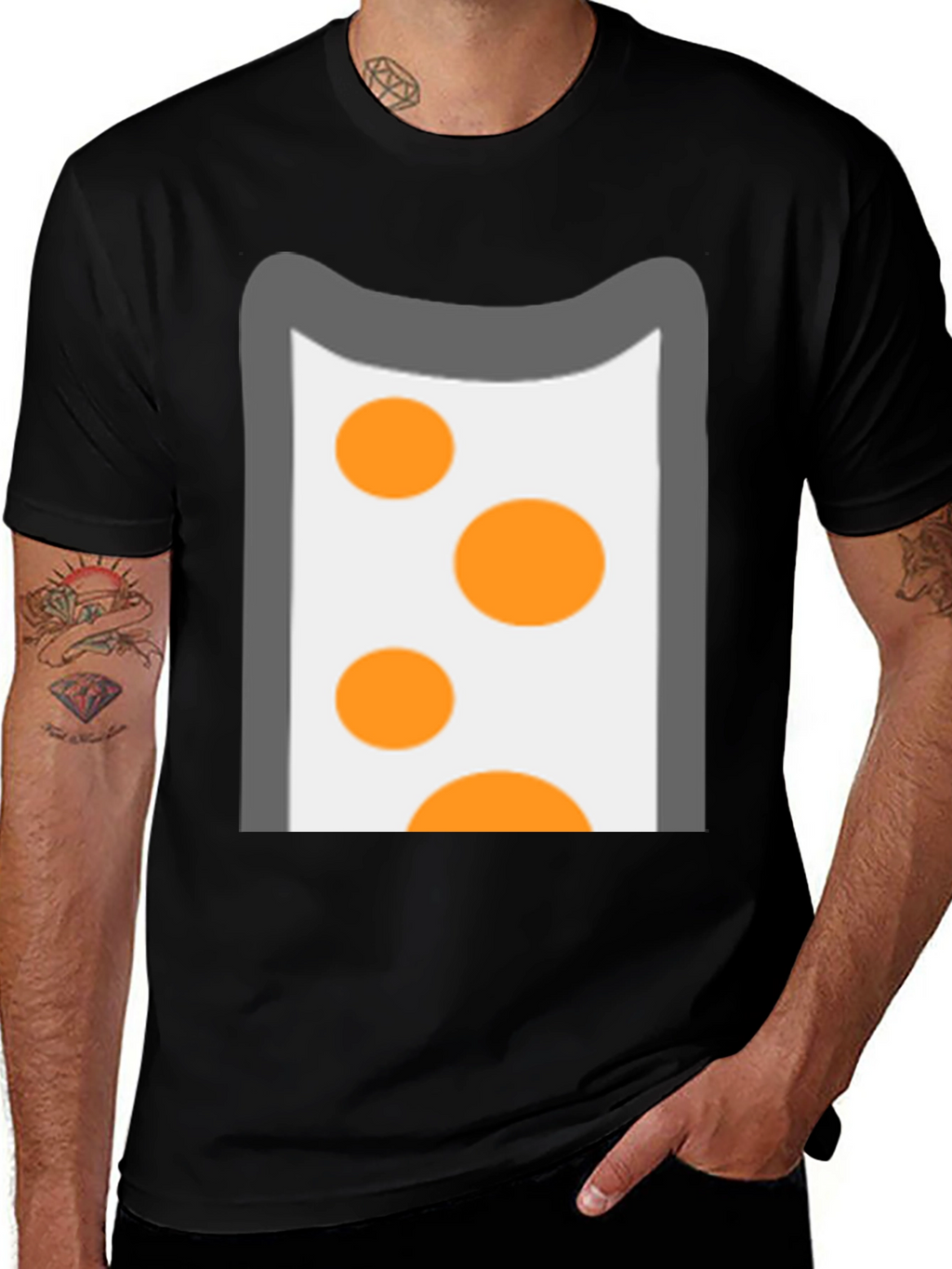 Fun Cartoon Style Graphic Print T-Shirt