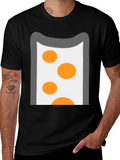 Fun Cartoon Style Graphic Print T-Shirt