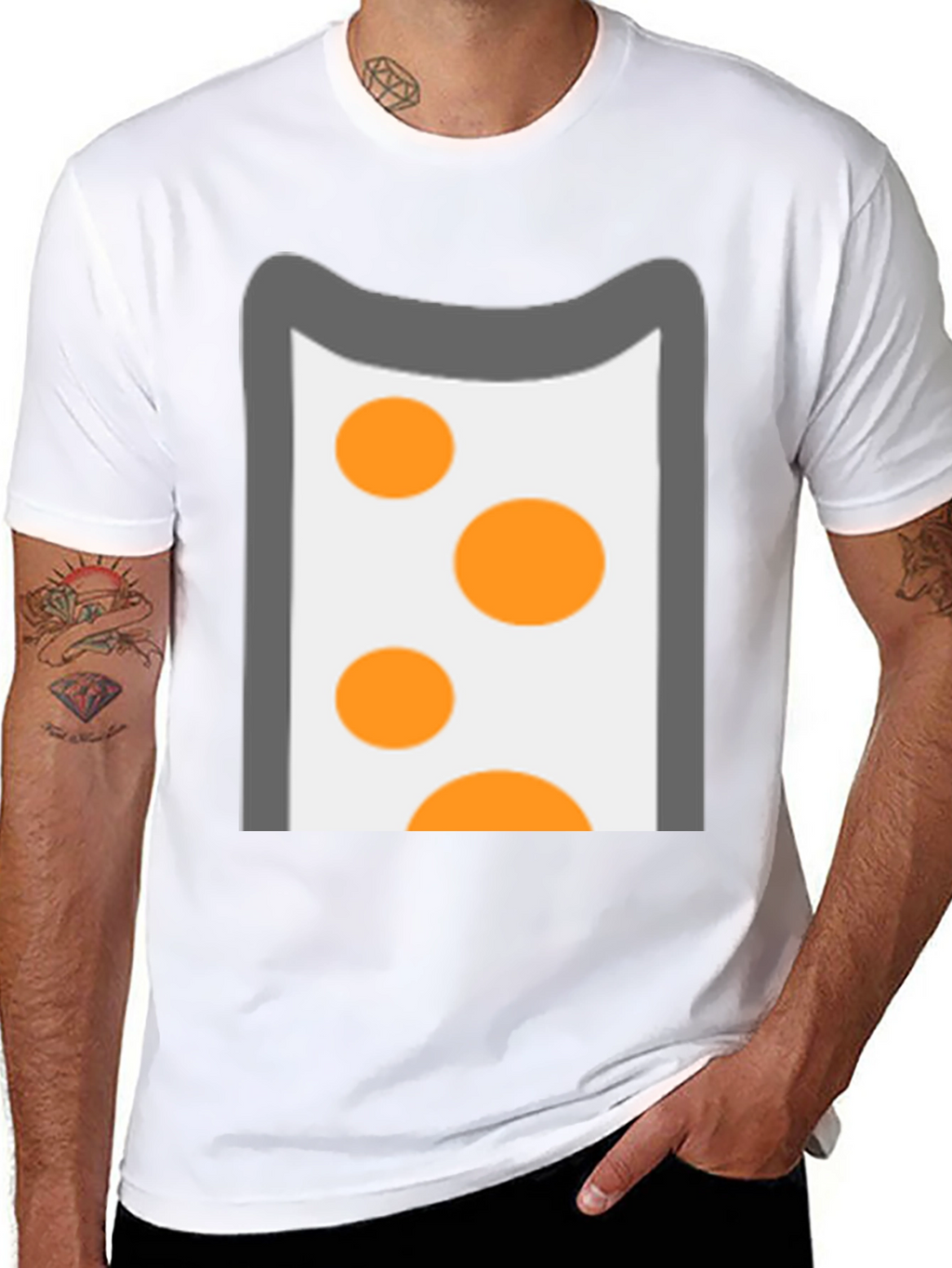 Fun Cartoon Style Graphic Print T-Shirt