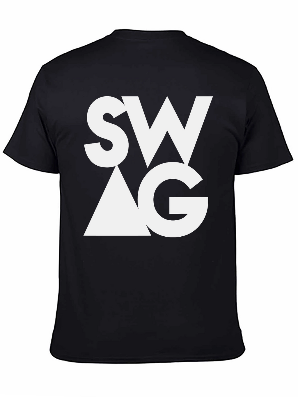 Trendy SWAG Graphic Tee - Stylish Black T-Shirt