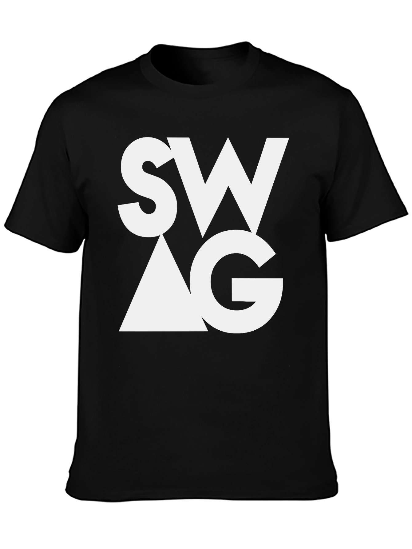 Trendy SWAG Graphic Tee - Stylish Black T-Shirt