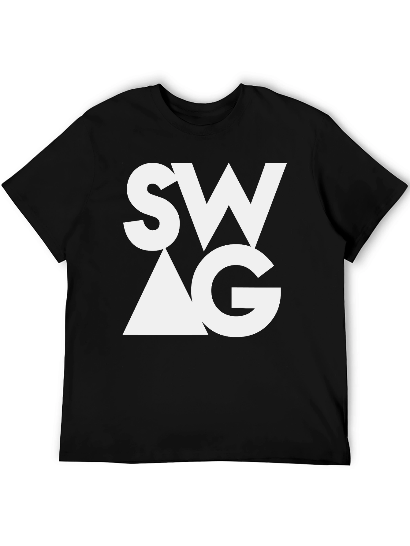 Trendy SWAG Graphic Tee - Stylish Black T-Shirt